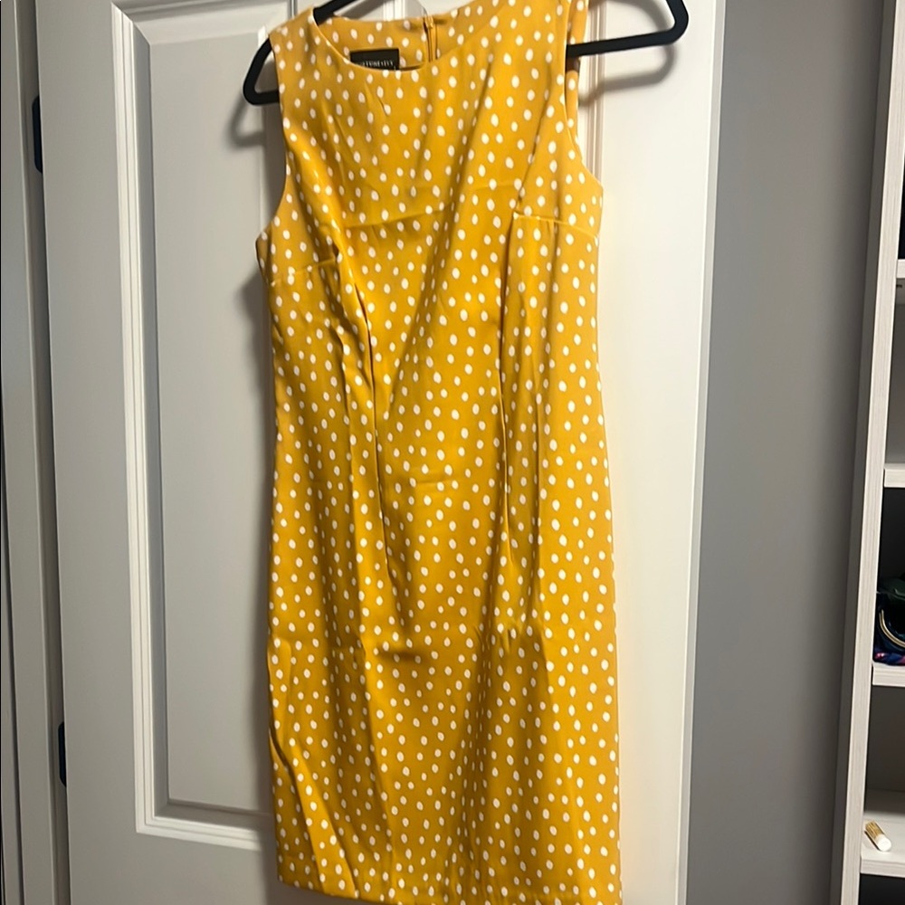 Yellow Ruched Wrap Midi Dress